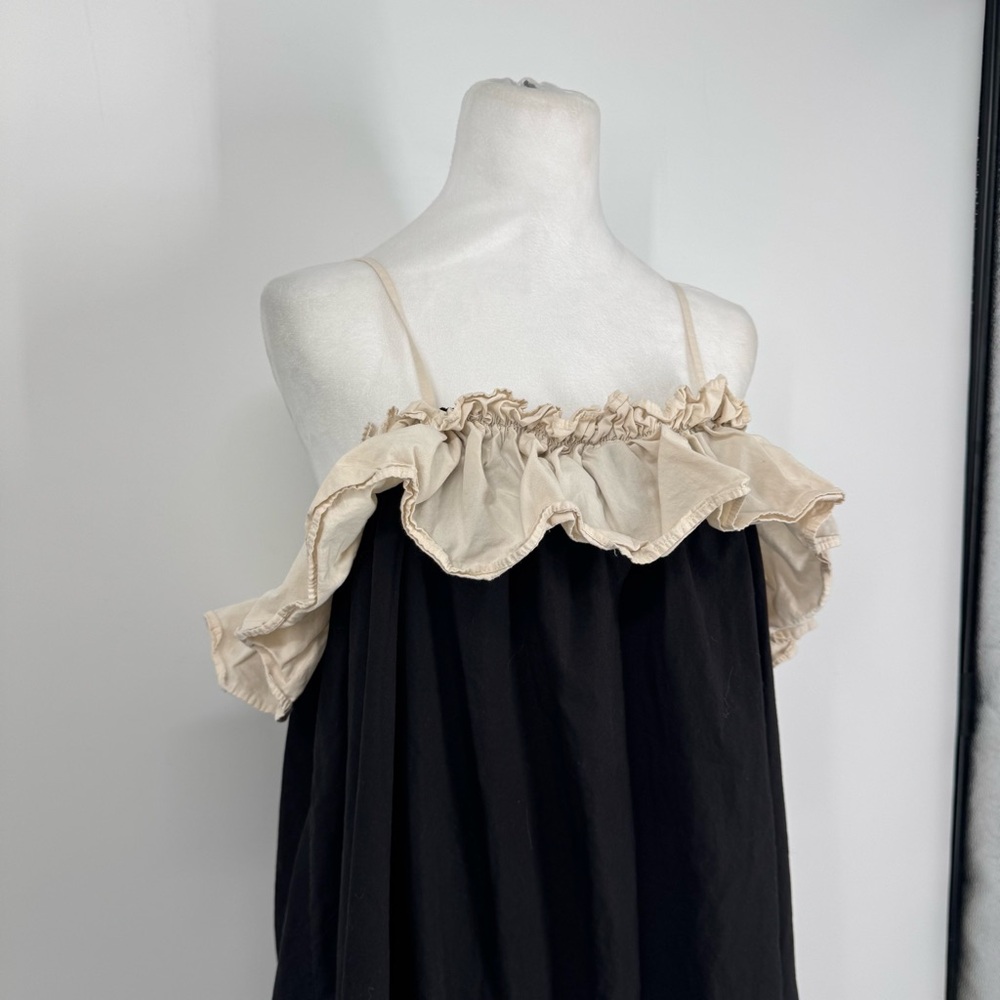 Anthropologie Ruffle Poplin Babydoll Dress - Picture 5 of 11
